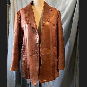 Vintage Kenny Rogers by Robert Lewis lambskin leather jacket coat  blazer  sz44